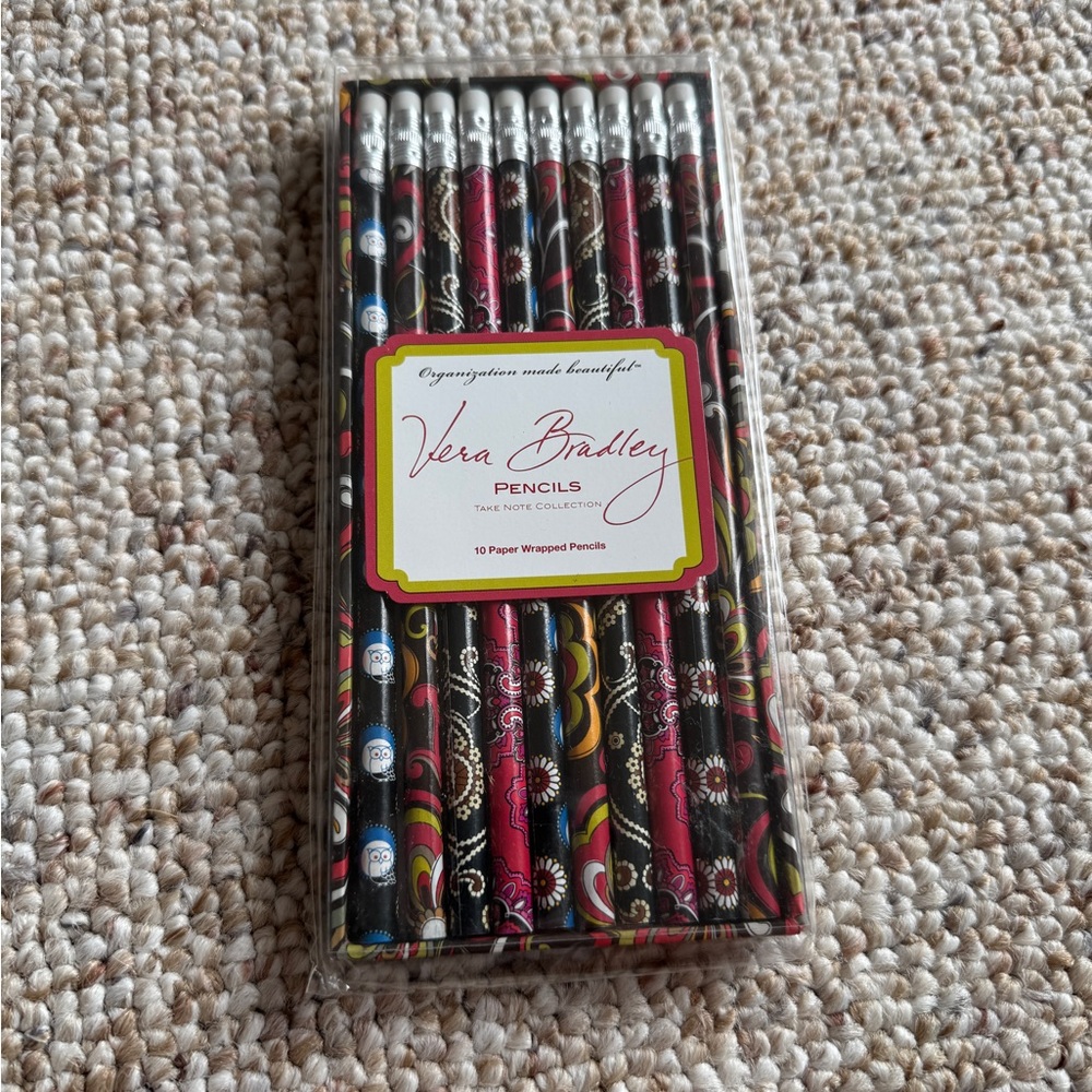 Vera Bradley Multicolor Pencils Set